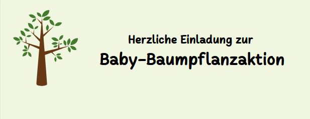 Baby-Baumpflanzaktion am 03.12.2022